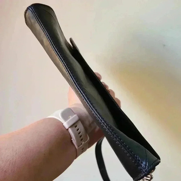 Grace Adele Genuine Leather Clutch Purse Black - Picture 14 of 16